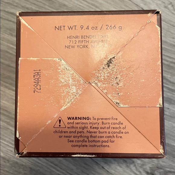 Henri Bendel Cinnamon Bark Scented Candle, New Open Box - Picture 5 of 7